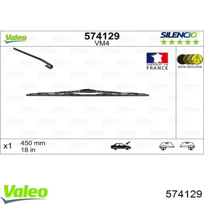 Escobilla del limpiaparabrisas del lado del pasajero Ford 1354282 precio, desde 7,84 EUR