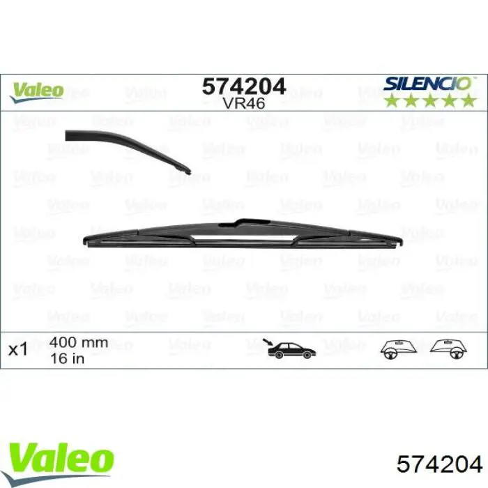 Escobilla del limpiaparabrisas trasero Aslyx AS570344 precio, desde 9,34 EUR