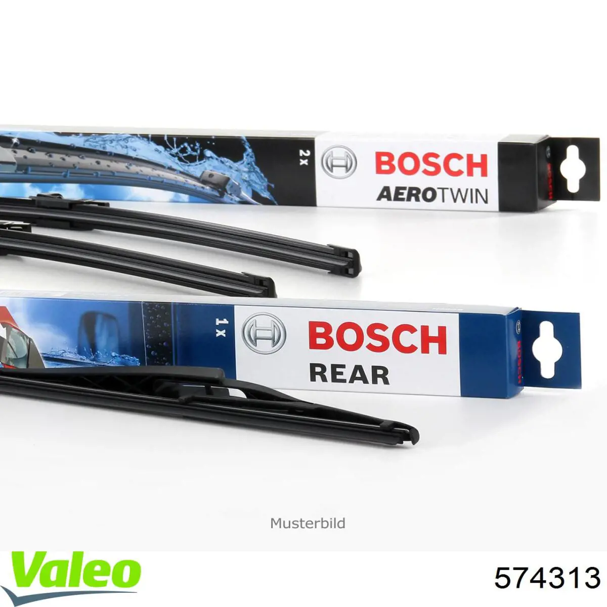 Juego de limpiaparabrisas de luna delantera, 2 piezas Citroen C4 1 LC