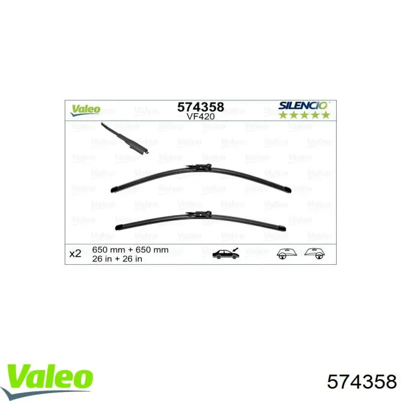 Limpiaparabrisas delantera conductor VAG 1P0955425B