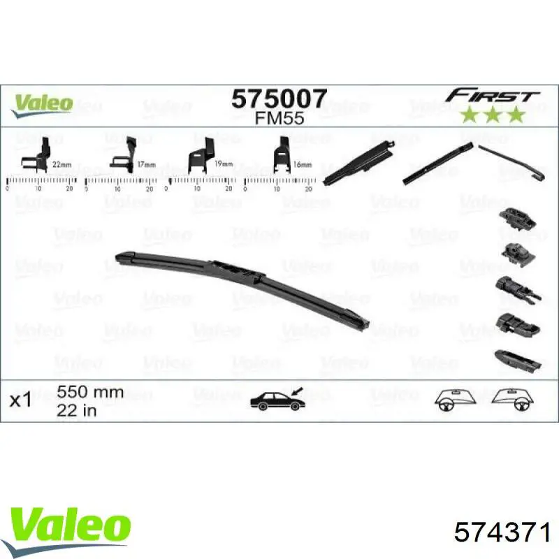 Comprar K58EB02 Champion Juego de escobillas de luna delantera, 2 piezas
