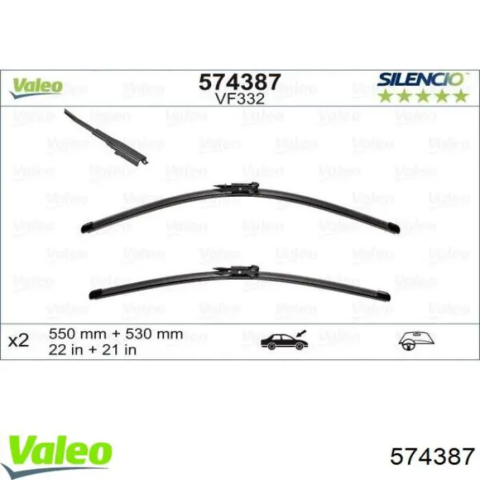 Limpiaparabrisas delanteras DF402 Denso