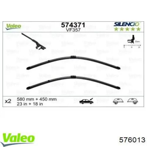 Juego de limpiaparabrisas de luna delantera, 2 piezas Toyota Corolla E12
