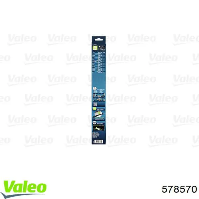 Escobilla del limpiaparabrisas del lado del conductor 578570 VALEO