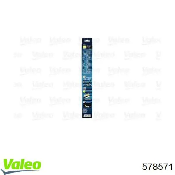 Escobilla del limpiaparabrisas del lado del pasajero 578571 VALEO