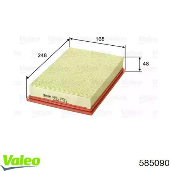 585090 VALEO filtro de aire