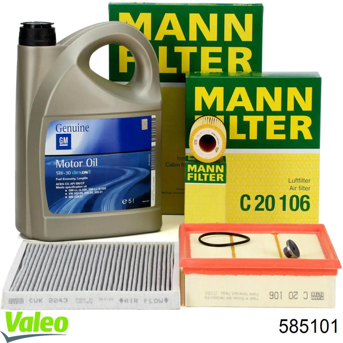Filtro aire VALEO 585101