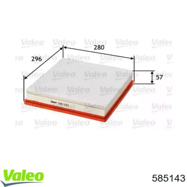 585143 VALEO filtro de aire