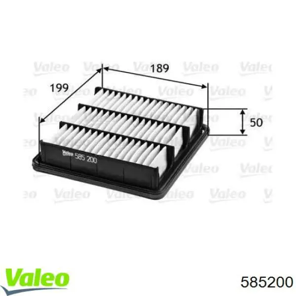 585200 VALEO filtro de aire