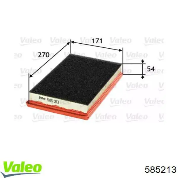 585213 VALEO filtro de aire