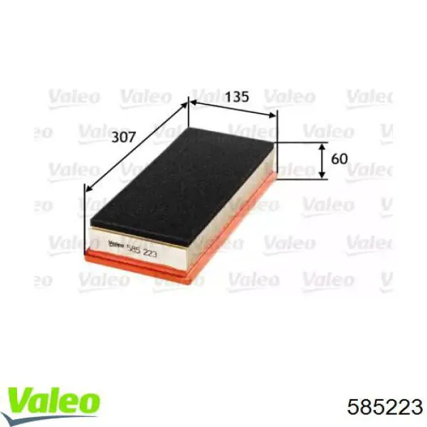 585223 VALEO filtro de aire