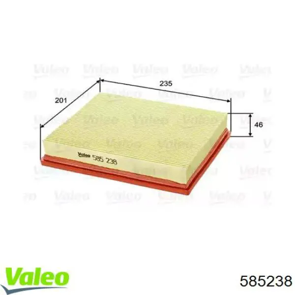 585238 VALEO filtro de aire