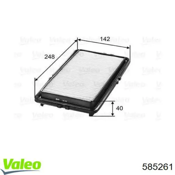 585261 VALEO filtro de aire