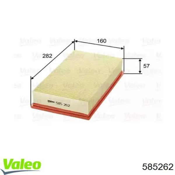 585262 VALEO filtro de aire