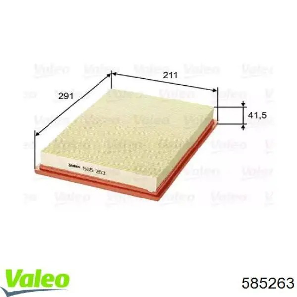 585263 VALEO filtro de aire