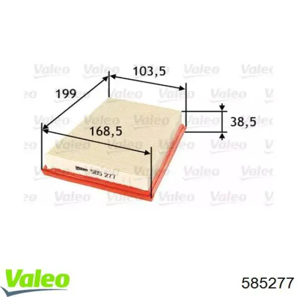 585277 VALEO filtro de aire