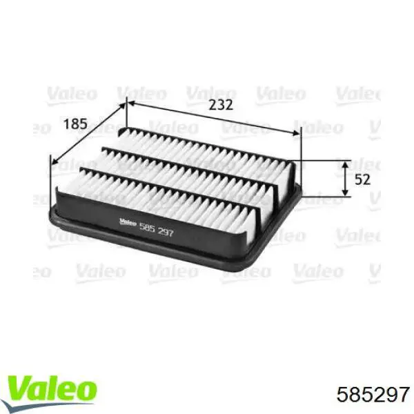 585297 VALEO filtro de aire