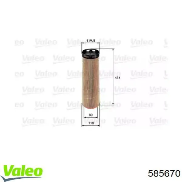 585670 VALEO filtro de aire