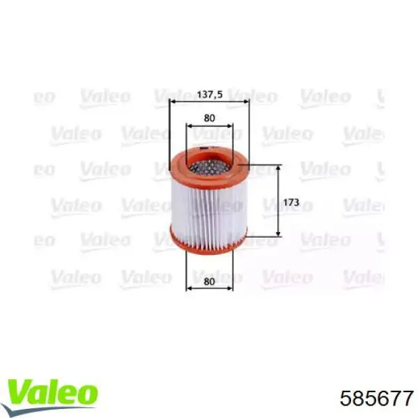 585677 VALEO filtro de aire