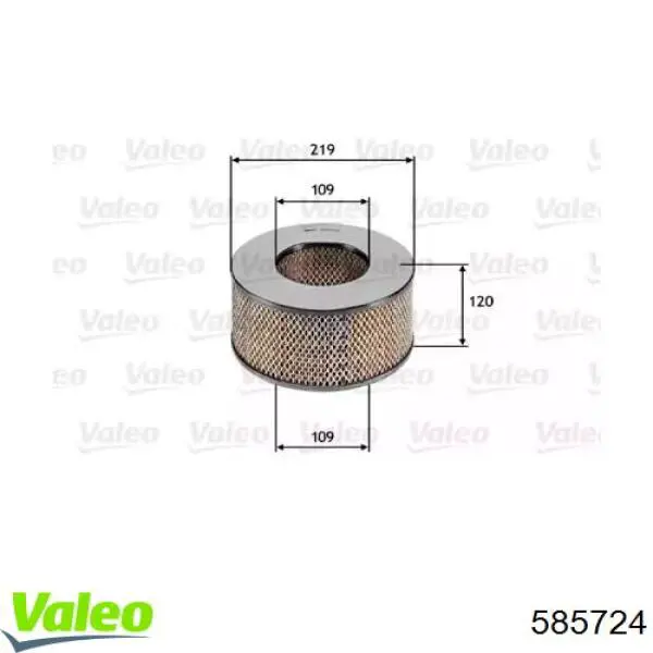 585724 VALEO filtro de aire