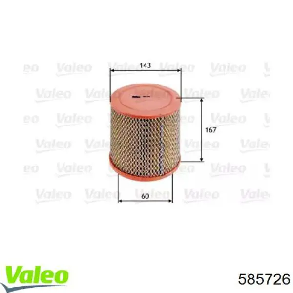 585726 VALEO filtro de aire