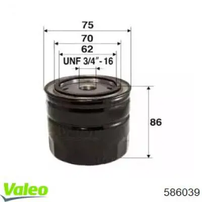 586039 VALEO filtro de aceite