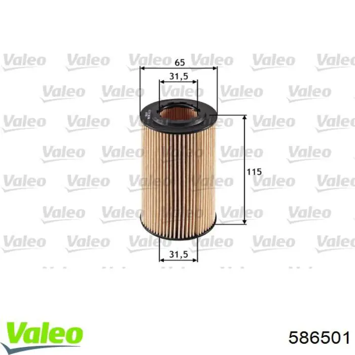 Filtro de aceite motor VALEO 586501