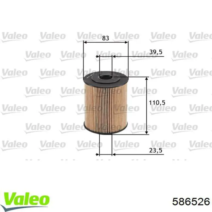 Filtro de aceite motor VALEO 586526