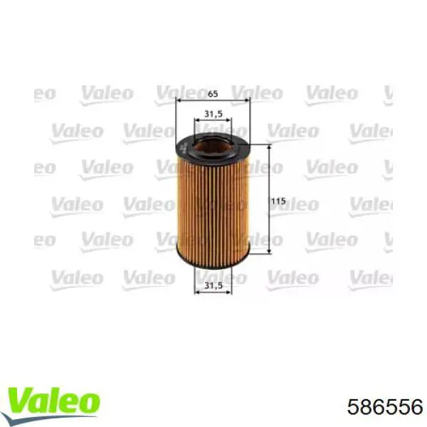 586556 VALEO filtro de aceite