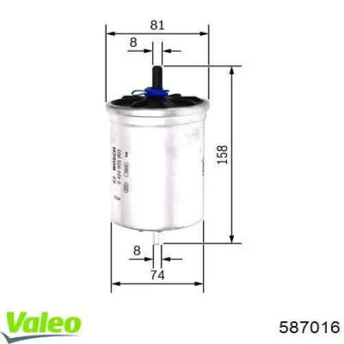 Comprar 587016 VALEO Filtro diesel