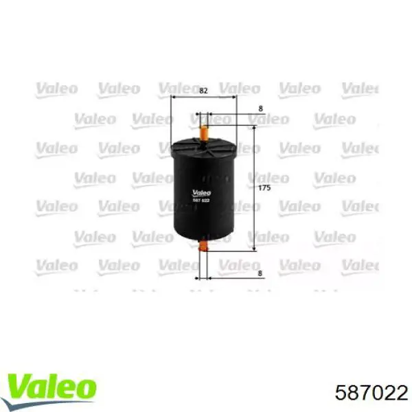 587022 VALEO filtro combustible