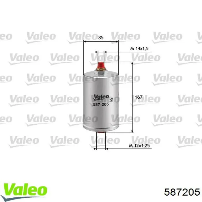 587205 VALEO filtro combustible