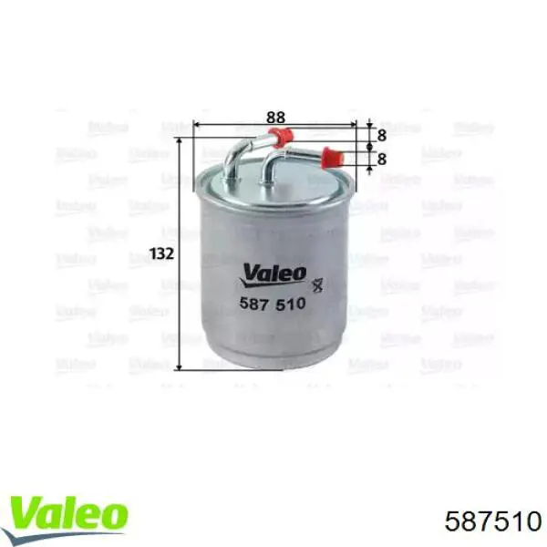 587510 VALEO filtro combustible