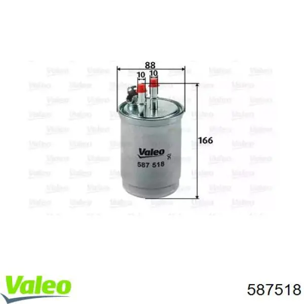 587518 VALEO filtro combustible