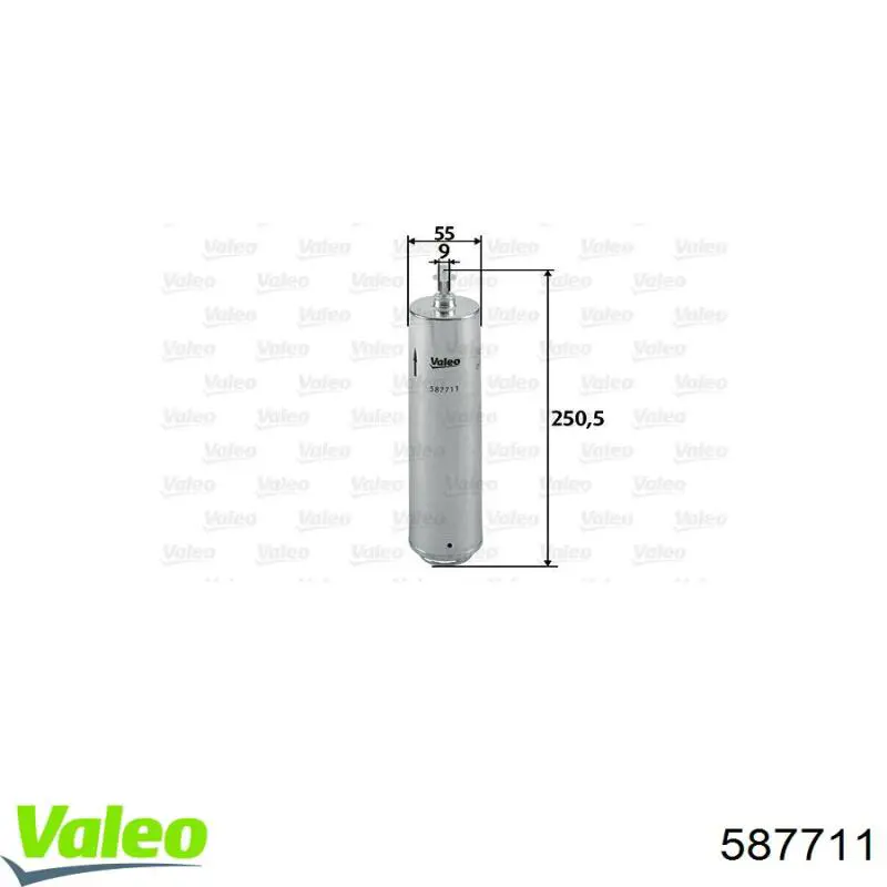 Filtro de gasoil VALEO 587711