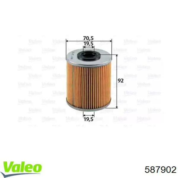 587902 VALEO Filtro de gasolina