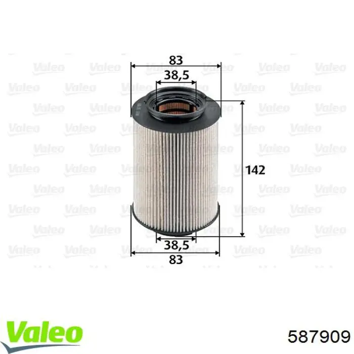 Filtro de gasoil VALEO 587909