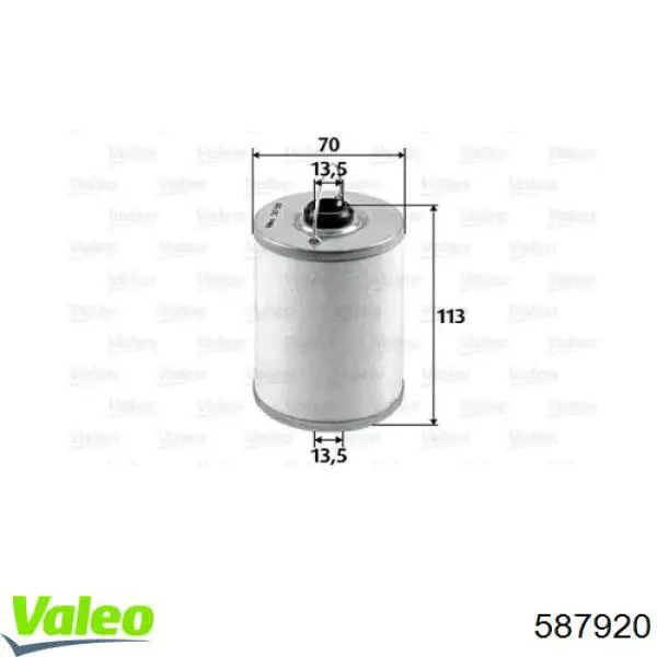 587920 VALEO filtro de combustible