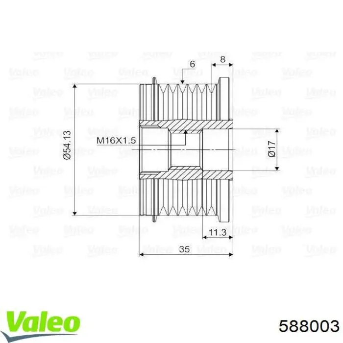 Comprar 588003 VALEO Rueda libre del alternador