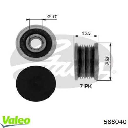 Comprar 020957 Cautex Rueda libre del alternador