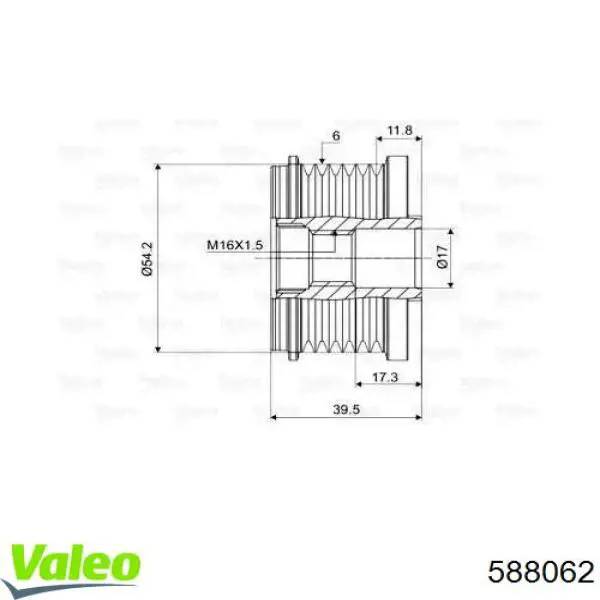 235503 Cargo polea alternador