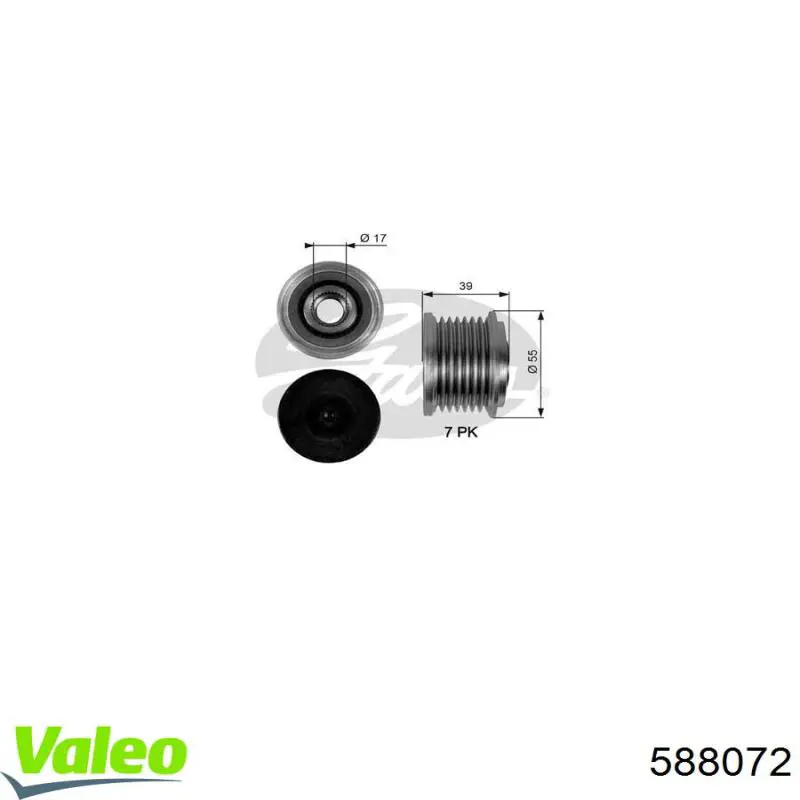 Polea alternador V30230013 Vemo