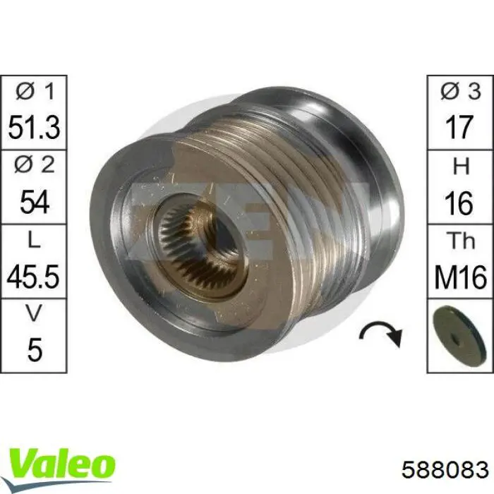 Comprar 4324 Fare Rueda libre del alternador