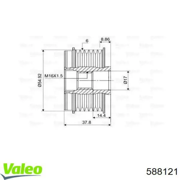 Polea alternador 335239 Cargo