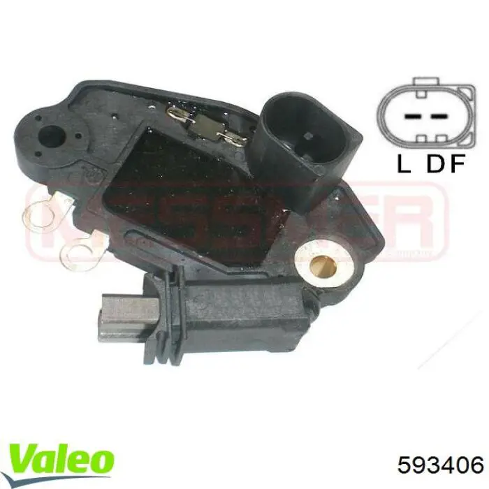 Comprar 593406 VALEO Regulador del alternador