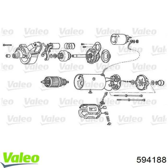 Solenoide de arranque VALEO 594188 precio, desde 53,58 USD