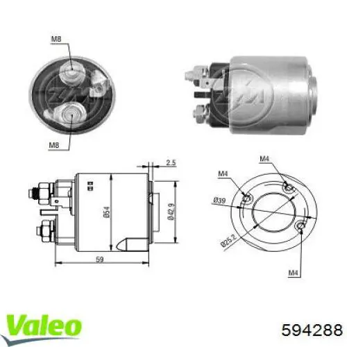 594288 VALEO Interruptor solenoide