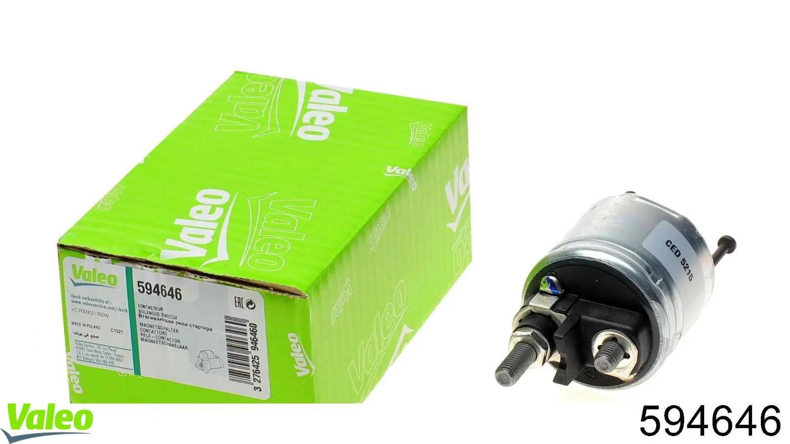 Interruptor magnético estárter VALEO 594646 precio, desde 31,37 EUR