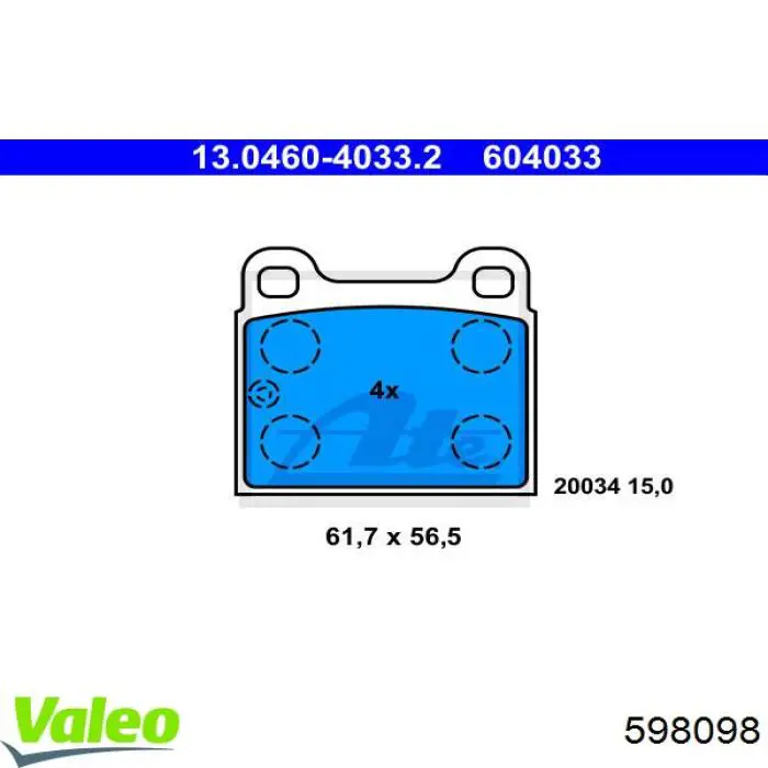 Pastillas freno delanteras Audi 80  desde 16,69 €