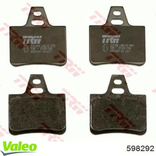 95654085 Peugeot/Citroen pastillas de freno traseras